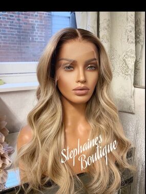 Human Hair Blended Lace Front Wig